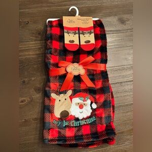 My First Christmas Blanket & Sock Set